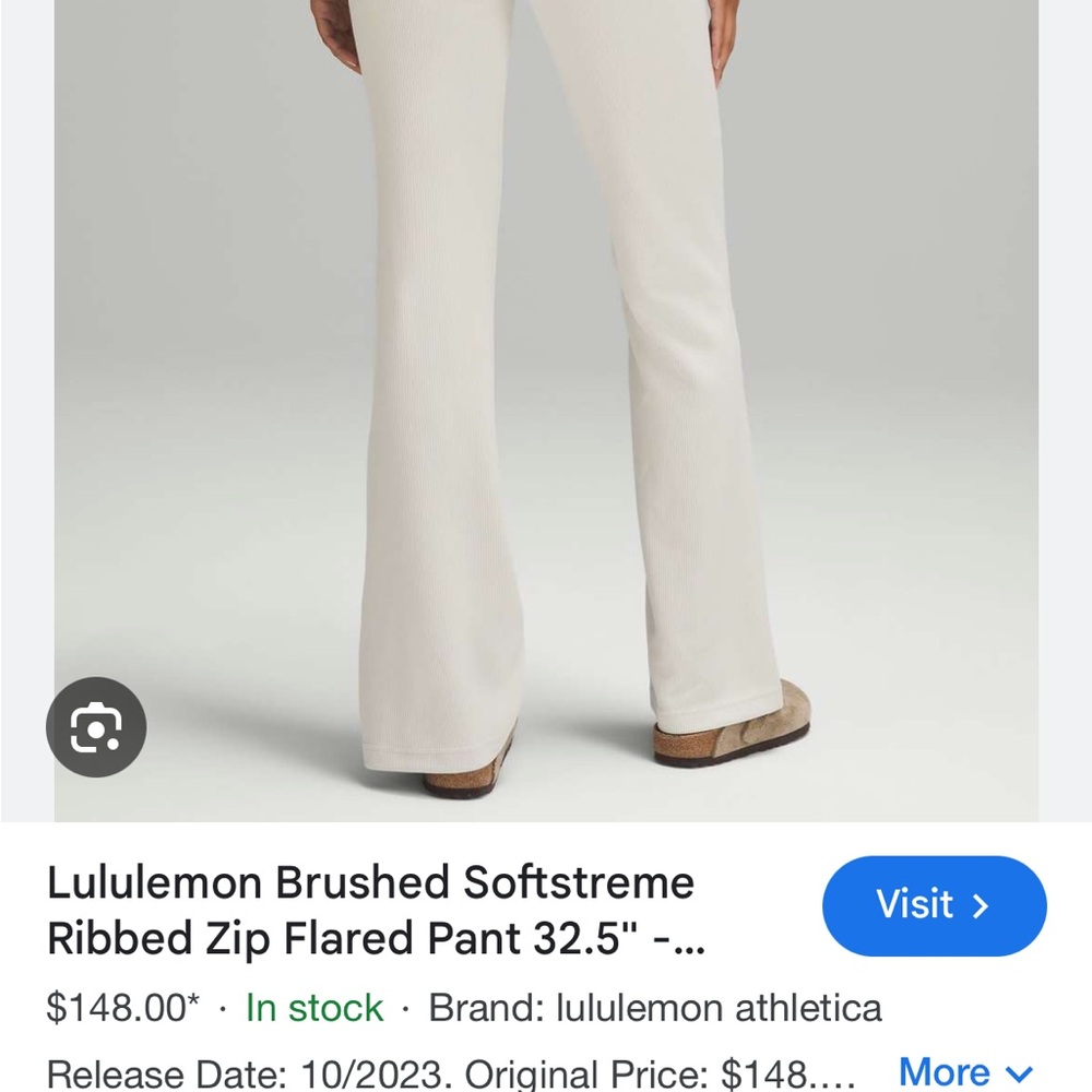 Lululemon Softstreme Ribbed Flared Pants